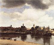 Jan Vermeer View of Delft oil